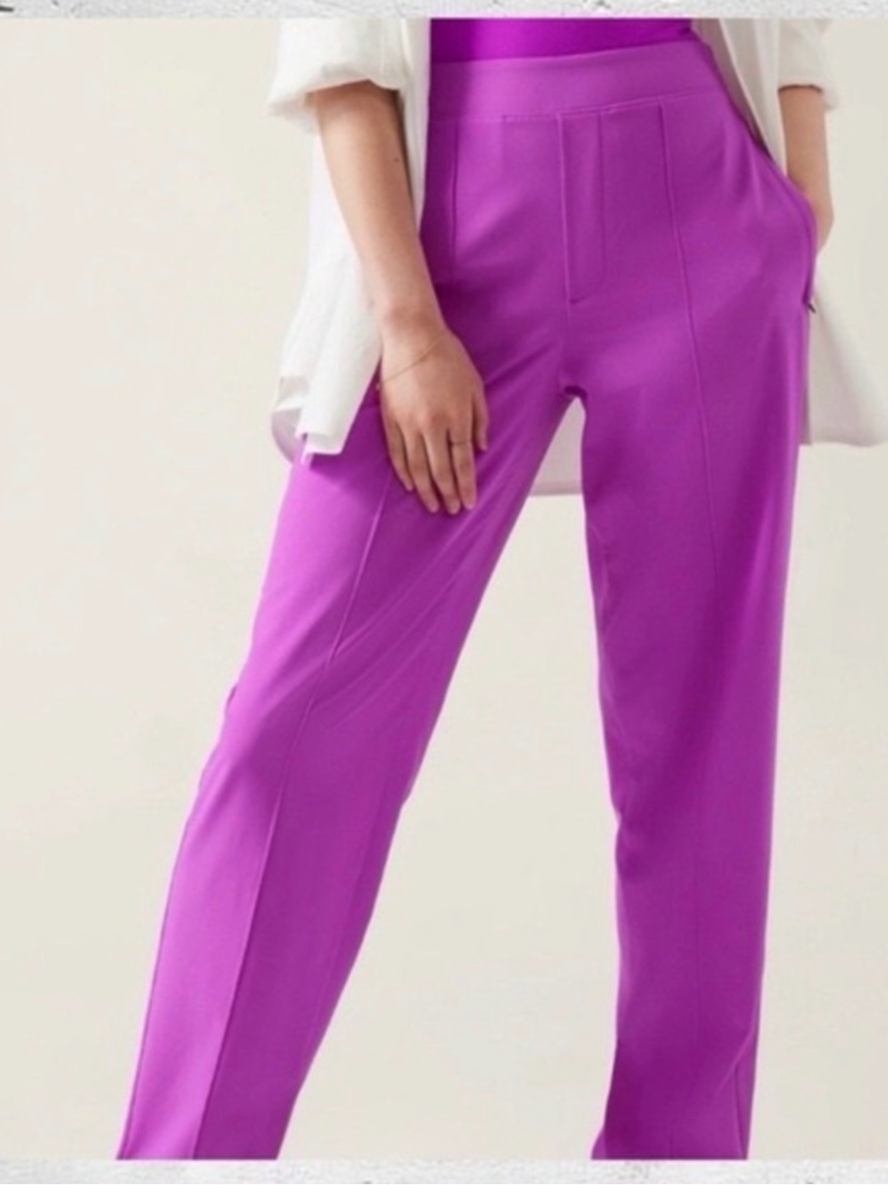 Athleta Brooklyn Heights Vienna Slim Jazzy Purple Pants